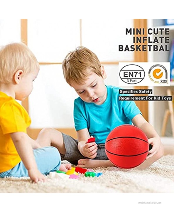 TNELTUEB Pool Basketball Replacement 8.5 Inch Mini Pool Basketballs Ball Hoop Indoor Outdoor Toy Fits All Standard Swimming Pool Basketball Hoop Pool Game Toy Water Games 2 Balls 1 Premium Pump