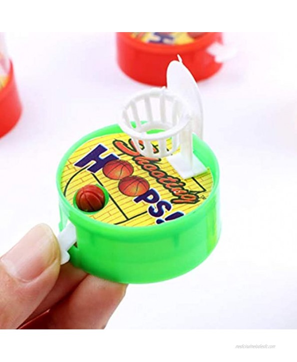 TOYANDONA 24pcs Mini Finger Basketball Shooting Game Mini Handheld Desktop Table Basketball Game Toys