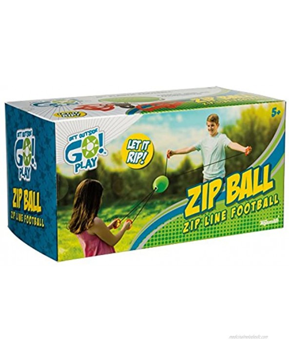 Toysmith Zip Ball Multi 12 Inch