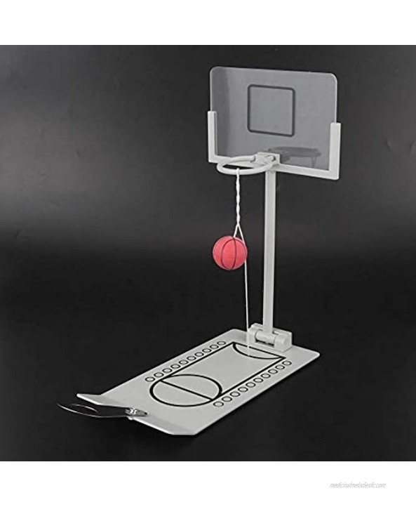 Yosoo Mini Basketball Machine Decorating Miniature Office Desk Decorations Basketball Hoop Toy Board Game for Basketball Lovers