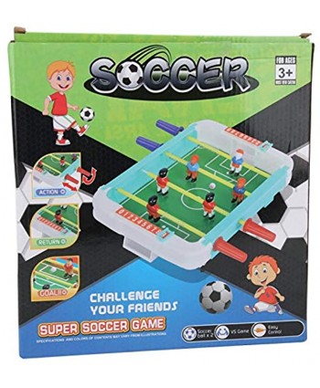 01 Desk Soccer Toy, Real Material Table Table Football Toy Eco-Friendly Droom for Children for Friends Party Home