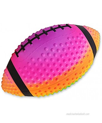 Centel Rainbow Toy Football for Beach Game 9 inch Water Pool Football Waterproof for Swimming Outdoor Sports and Beach Toy for Kids and Adult