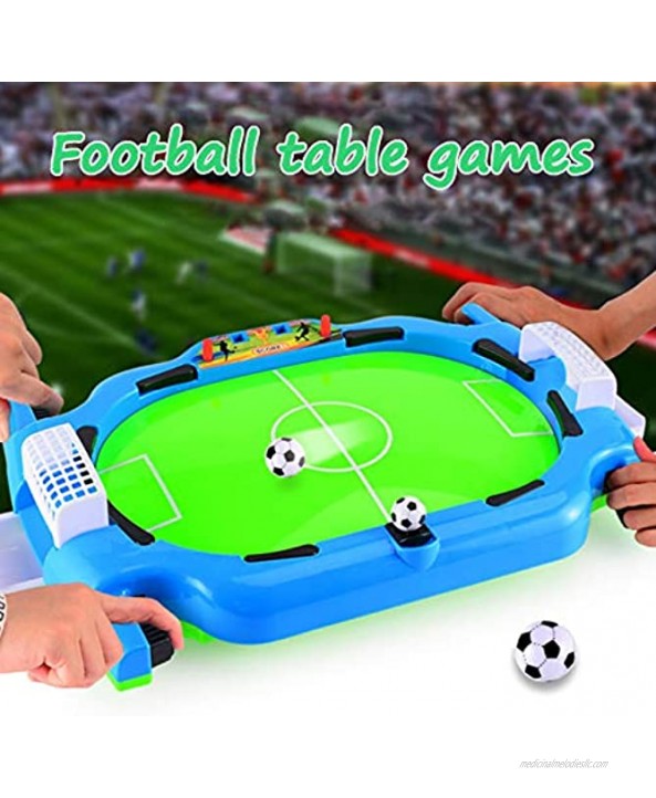 DUTUI Children's Desktop Desktop Two-Player Football Table Parent-Child Interactive Football Machine Desktop Toy Football Goal