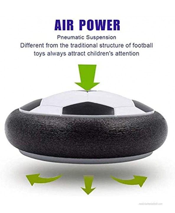 LIULAOHAN Electric Universal Air Cushion Indoor Training Football Electric Air Suspension Children's Football with LED Colorful Lights for Children's Indoor and Outdoor Toys