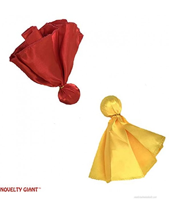 NOVELTY GIANT WWW.NOVELTYGIANT.COM Football Red Coach Challenge & Referee Yellow Penalty Sports Fan Tossing Flags