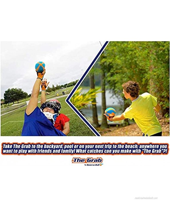 The Grab Football Make Incredible One Handed Catches Game of Catch and Throw Football Toy Includes 2 Gloves