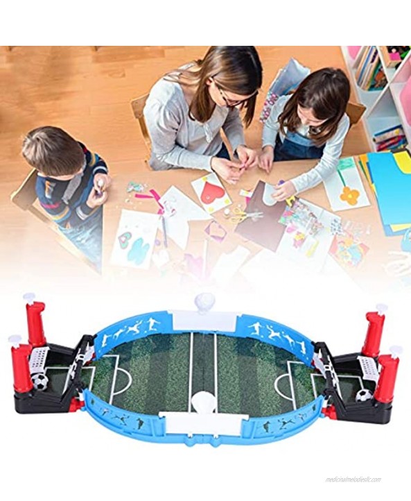 Vbestlife 2‑Person Table Game Safe and Durable Improve Sense of Competition Parent‑Child Interaction 44.8 X 21CM Mini Football Game for Boys Girls
