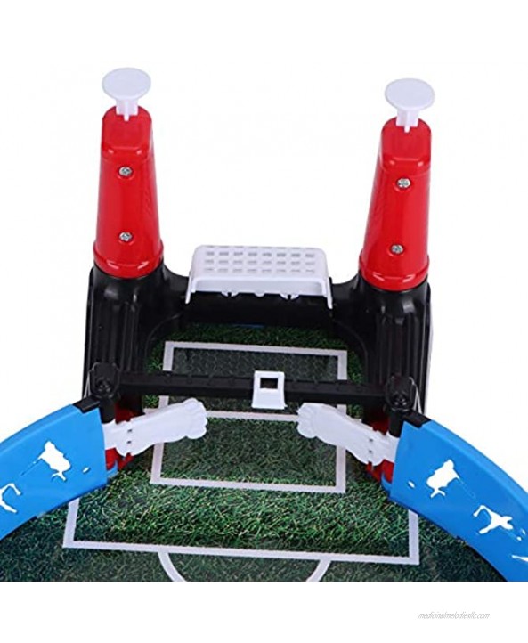Vbestlife 2‑Person Table Game Safe and Durable Improve Sense of Competition Parent‑Child Interaction 44.8 X 21CM Mini Football Game for Boys Girls