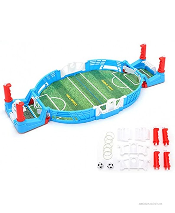 Vbestlife Mini Tabletop Football Two Player Soccer Game Desktop Football Athletic Finger Sport Toy for Kid