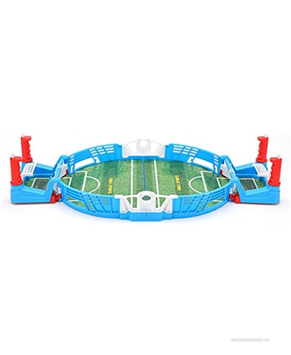 Vbestlife Mini Tabletop Football Two Player Soccer Game Desktop Football Athletic Finger Sport Toy for Kid