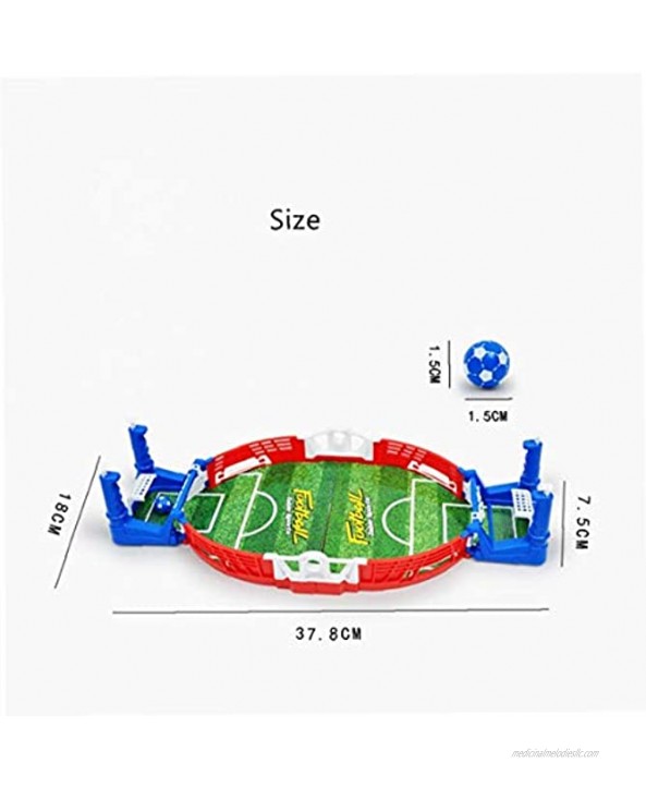 1Set Mini Tabletop Soccer Game Interactive Desktop Training Football Toy Family Party with Two Balls and Score Keeper for Sports Fans