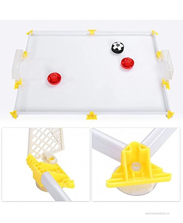 Alomejor Soccer Goal Toy Set Air Power Soccer Disk Hover Football Game Football Gate Set with Goal for Boys and Girls Toys