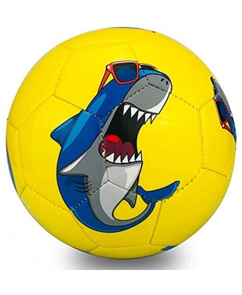 Champhox Soccer Ball Size 3 Combo Included Yellow-Shark Soccer Ball Dinosaur Soccer Ball for Kids Toddler Boys Girls Baby Outdoor Indoor Toy SportsIncluded Ball Pump