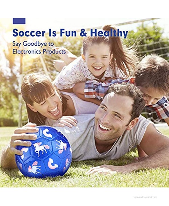 CubicFun Kids Soccer Ball Size 3 Glitter Effect with Pump Soccer Balls Sports & Kids Outdoor Toys for Ages 4-8 Toddlers Toys Age 3-4 Kids Toys for 3 Year Old Girls Toys for 4 5 6 7 8 Year Old Girls