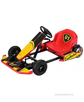 Electric Go Kart Carts for Kids Teens Adults Outdoor Race Pedal 12-16KM H with Flashing Lights,Electric Ride On Go Karting Cats Racing Scooter Toys Toddlers Boys Girls 8-15 Year Old