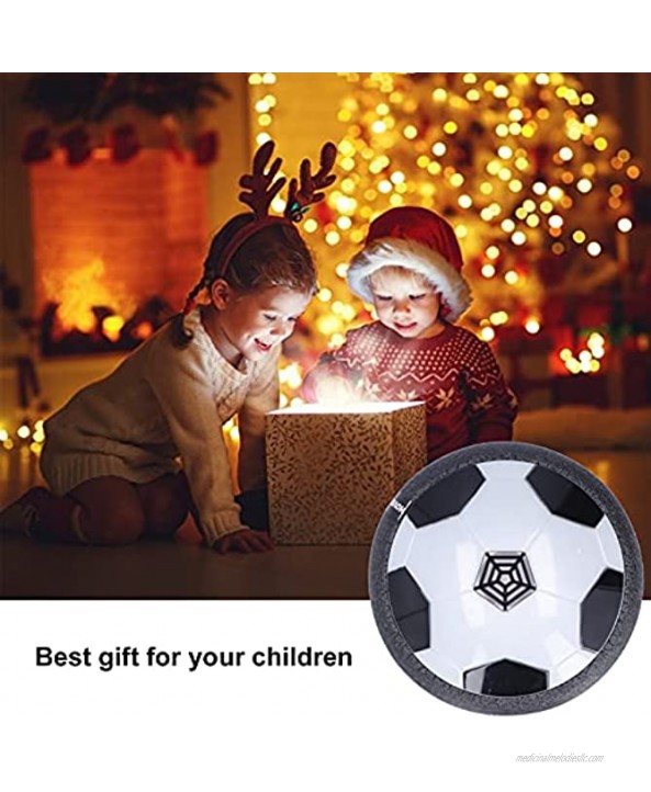 GLOGLOW Kids Hover Soccer Ball Toys Kids Hover Soccer Ball Toy with Colorful LED Light Children USB Rechargeable Air Power Indoor Football Playing Game