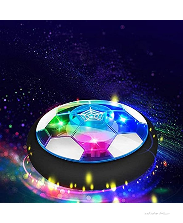 Kids Toys Hover Soccer Ball Gift Boys Girls Age 3,4,5,6,7,8,912 Year Old Rechargeable Air Power Football Sport Ball Game Colorful LED Light Foam Bumpers Indoor Outdoor Air Soccer Disk Toy ace dragon b