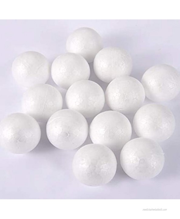 NUOBESTY Solid Ball Children DIY Craft Material 6 pcs Funny Round Ball Ornament Craft Styrofoam Balls Crafting and Decoration Arts Crafts Balls for Hobby Supplies| White Color 12cm