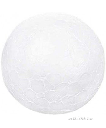 NUOBESTY Solid Ball Children DIY Craft Material 6 pcs Funny Round Ball Ornament Craft Styrofoam Balls Crafting and Decoration Arts Crafts Balls for Hobby Supplies| White Color 12cm