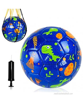 Toddler Soccer Ball Kids Soccer Ball Size 2 Size 3 Upgraded Kids Ball for Toddler 2 3 4 5 6 Indoor Outdoor Ball Games with 1 Pump 1 Colorful Box