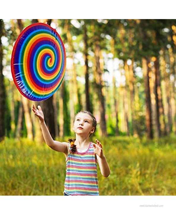 Vbest life Inflatable Flying Disc Kids Spinning Spiral Toy Suspended Family Safty Sport Game Outdoor Dics