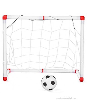 xiji Plastic Rounded Edge Soccer Goal Set Easily Assembled Children Football Game for Kids Above 18 Months Children Boys Girls