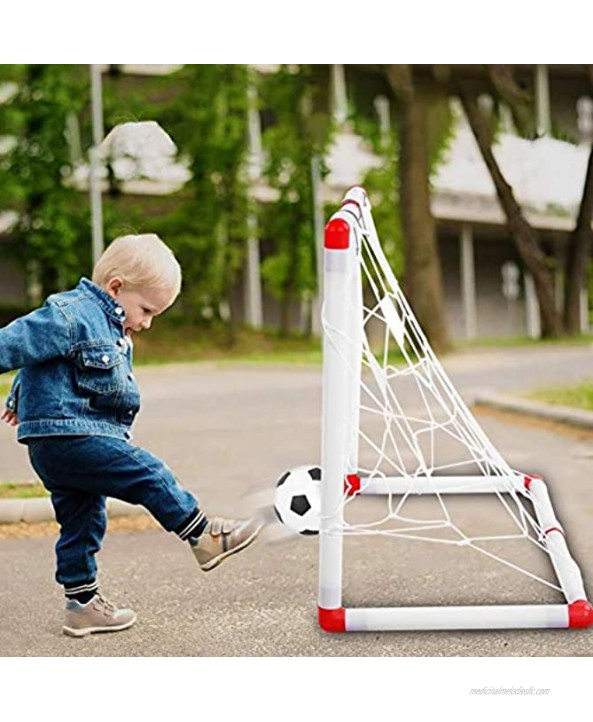 Xinde Sturdy Enough Kids Football Goal Physical Coordination Training Active Ability Soccer Ball Set Above 18 Months Boys Girls for Children Kids