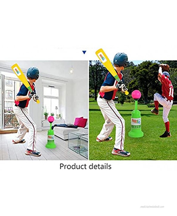 Ayaaa Kids Baseball Bat Launcher with Ball Grips for Kids Baseball Training Birthday Present Party Gift