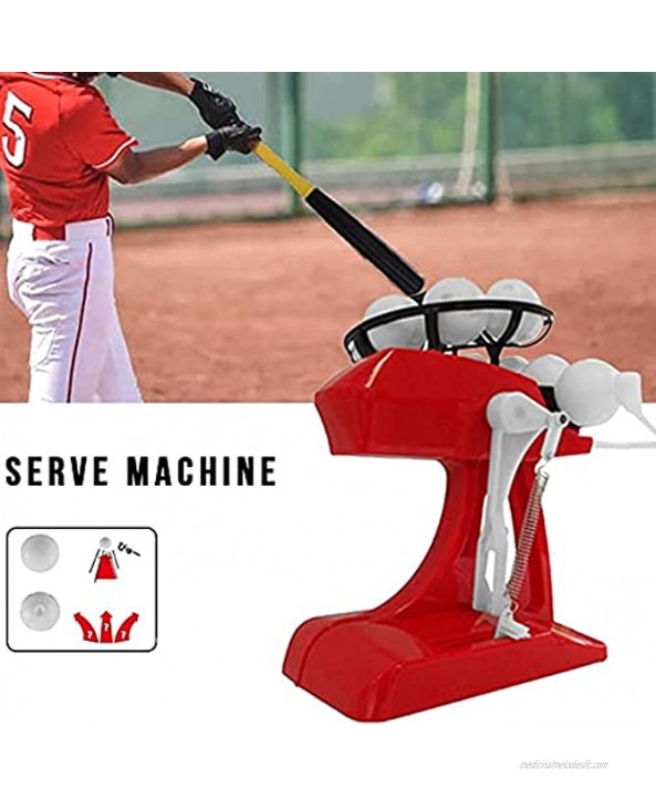 Baseball Pitching Machine Set Automatic Pitching Machine Plastic Sport Games Batting Ball Pitcher Kids Parent-Child ​Interaction Outdoor Toy