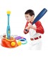EPPO T-Ball Set for Toddler Baseball Tee | Kids Golf Clubs | Ring Toss 3 in 1 Set w 3 Balls Baseball Game Gifts for Boys Age 3+
