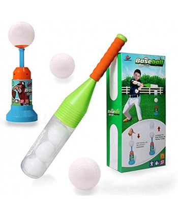 Exercise N Play Training Automatic Launcher Baseball Bat Toys Indoor Outdoor Sports Baseball Games T-Ball Set for Children