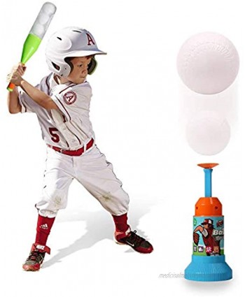 Exercise N Play Training Automatic Launcher Baseball Bat Toys Indoor Outdoor Sports Baseball Games T-Ball Set for Children