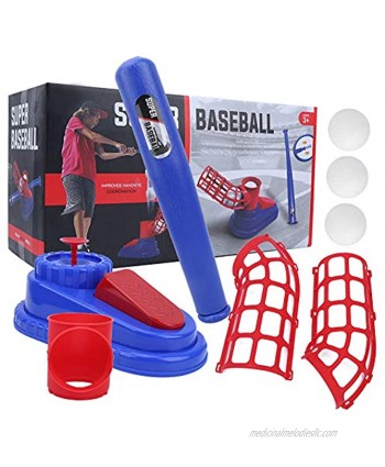 Hinzonek Baseball Pitching Toy Baseball Launcher Training Baseball Bat Toy for Children Kid