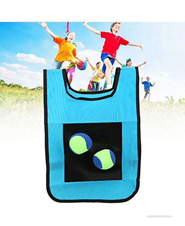 Jiawu Children Throwing Game Stickness Vest Kids Dodgeball Game Active Games Outside Toys for Boys for GirlsBlue