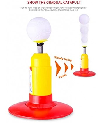 Kids Tee Ball Set T Balls with Automatic Baseball Launcher Baseball Bat and Baseball Sports Game Training Toy for Boys Girls Tball Set Gifts for Little Kids