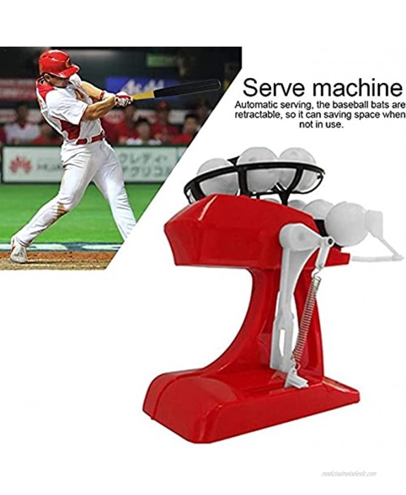 Makeupart Kids Baseball Launcher Set Sports Pitching Game Machines Automatic Pitch and Retractable Bat Kids Toys Outdoors Sports Game Playing Gift for Children Softball