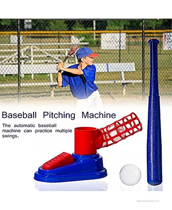 Makeupart Kids Pitching Machine Kids Baseball Trainer Pop Up Baseball Machine for Boys Girls Plastic Baseball Pitching Machine for Batting Practice