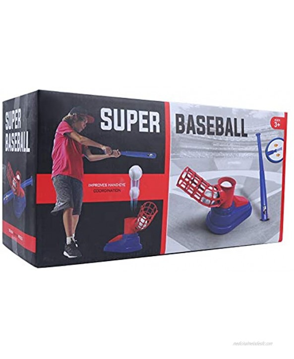 Shanrya Baseball Launcher Toy Baseball Launcher Baseball Bat Toy Baseball Pitching Toy Training Baseball Baseball for Kid Toy for Practicing777-609