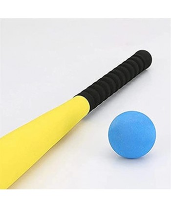 T-Ball Set for Toddlers Foam Baseball Bat with Baseball Toy Set for Children Age 3 to 5 Years Old Outdoor Sports Fitness Ball Foam Toys Color : Yellow Size : One Size