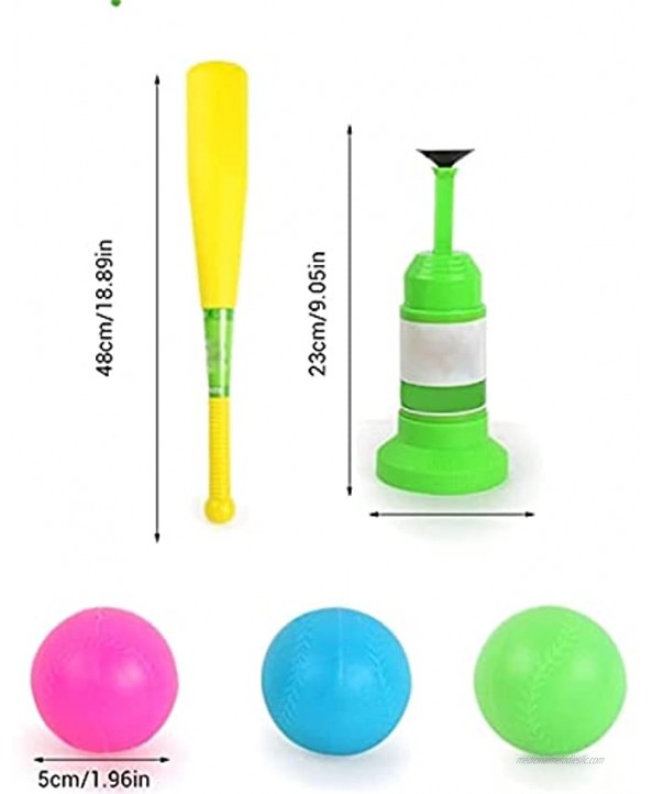 T-Ball Set for Toddlers Kids Baseball Set Toys Training Automatic Launcher Baseball Bat Toys Indoor Outdoor Sports Baseball Games for Children Color : Multi-Colored Size : One Size