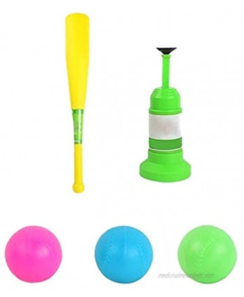 T-Ball Set for Toddlers Kids Baseball Set Toys Training Automatic Launcher Baseball Bat Toys Indoor Outdoor Sports Baseball Games for Children Color : Multi-Colored Size : One Size