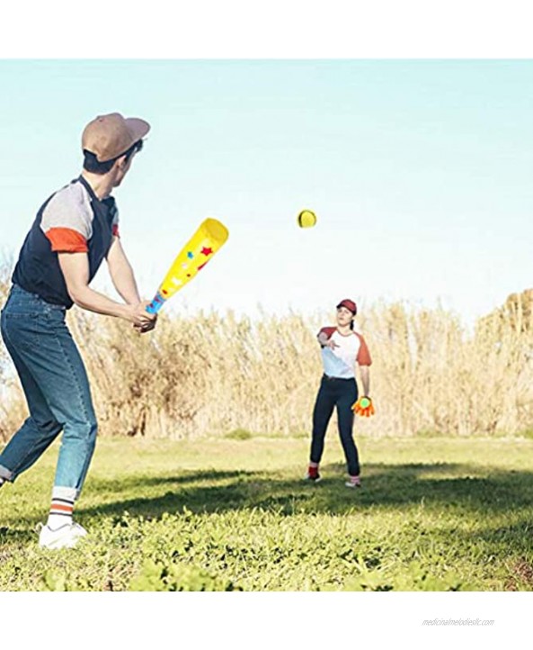 Toyvian 1 Set of 4pcs Kids Baseball Set Training Creative Fun Outdoor Safe Interactive Baseball Set Parent- Child Outdoor Interactive Games for Kids