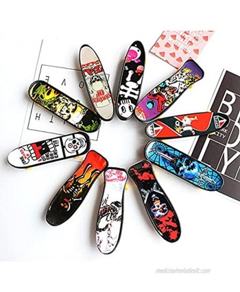 15 Packs Finger Skateboards for Kids  Mini Skateboard Fingerboards  Gifts for Kids Children Finger Skater