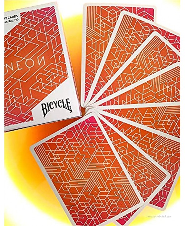 Bicycle Neon Blue Aurora Cardistry Deck Not A Playable Deck
