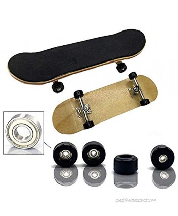 Kidbeile Professional Fingerboard Wooden Fingerboards Finger Skateboard Alloy Stent Bearing Wheel Novelty Fingerboard