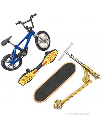 QOONESTL Finger Skateboards,Mini Skateboard Toy Deck,Kids Mini Finger Skateboard Set Kid's Birthday Party Favours Educational Toy Fun Bike Scooter for Kids,Removable Foldable