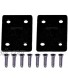 Teak Tuning Fingerboard Riser Pad Kit Set of 2 Risers with 8 Extra Long Screws Midnight Black Colorway
