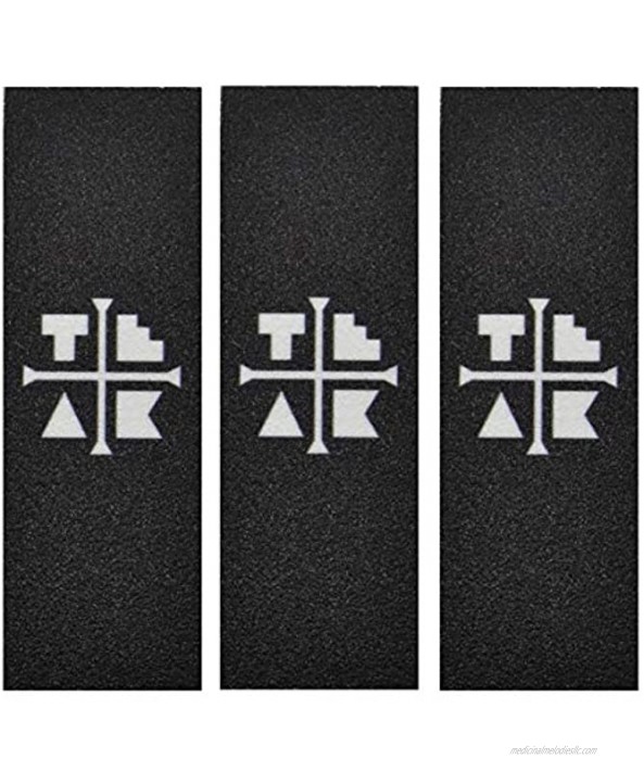 Teak Tuning Premium Graphic Fingerboard Grip Tape Black White Logo Edition 3 Sheets