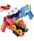 2 Pack Animal Cars with Toy Gun Ejecting Friction Powered Animal Car Transforming Animal Toys Car Gifts for Boys Girls Toddlers Kids Easter Gifts Teacher Classroom Prize White Bear and Orange Tiger