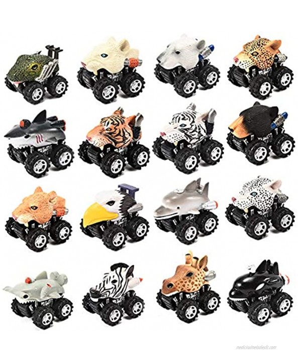 AKDSteel Car Vehicle Models Cute Animal Shape Model Mini Pull Back Car Vehicle Toy Early Educational Toy Zebra Ideal Gift for Kids Friends